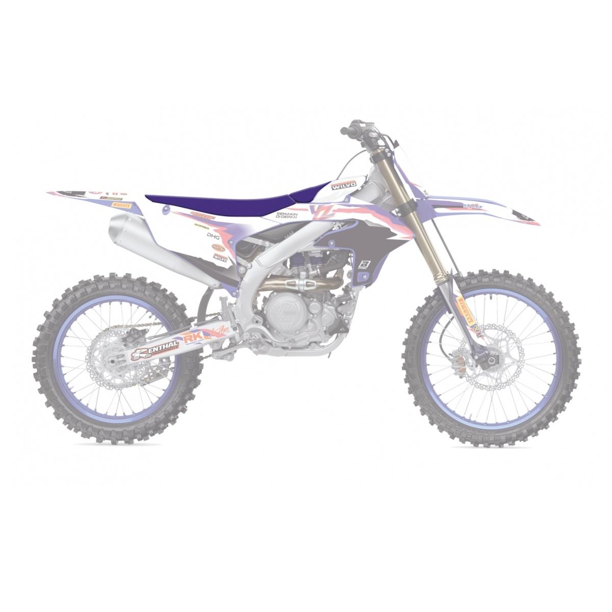 Levně BLACKBIRD potah sedla YAMAHA YZ 250F 24; YZ 450F 23-24 REPLICA TEAM YAMAHA FACTORY 50TH barva fialová (BLACKBIRD potah sedla YAMAHA YZ 250F 24; YZ)