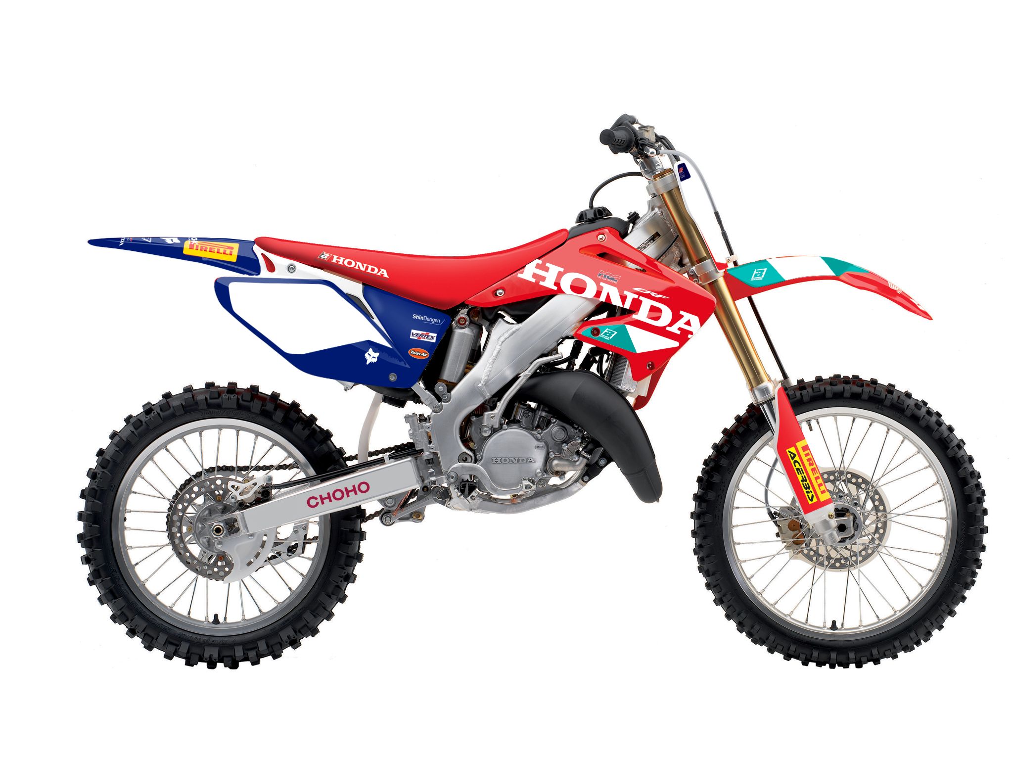 BLACKBIRD sada nálepek (polepů) HONDA CR 125R '00-'07, CR 250R '02-'07 REPLICA TEAM HRC 25 HONDA