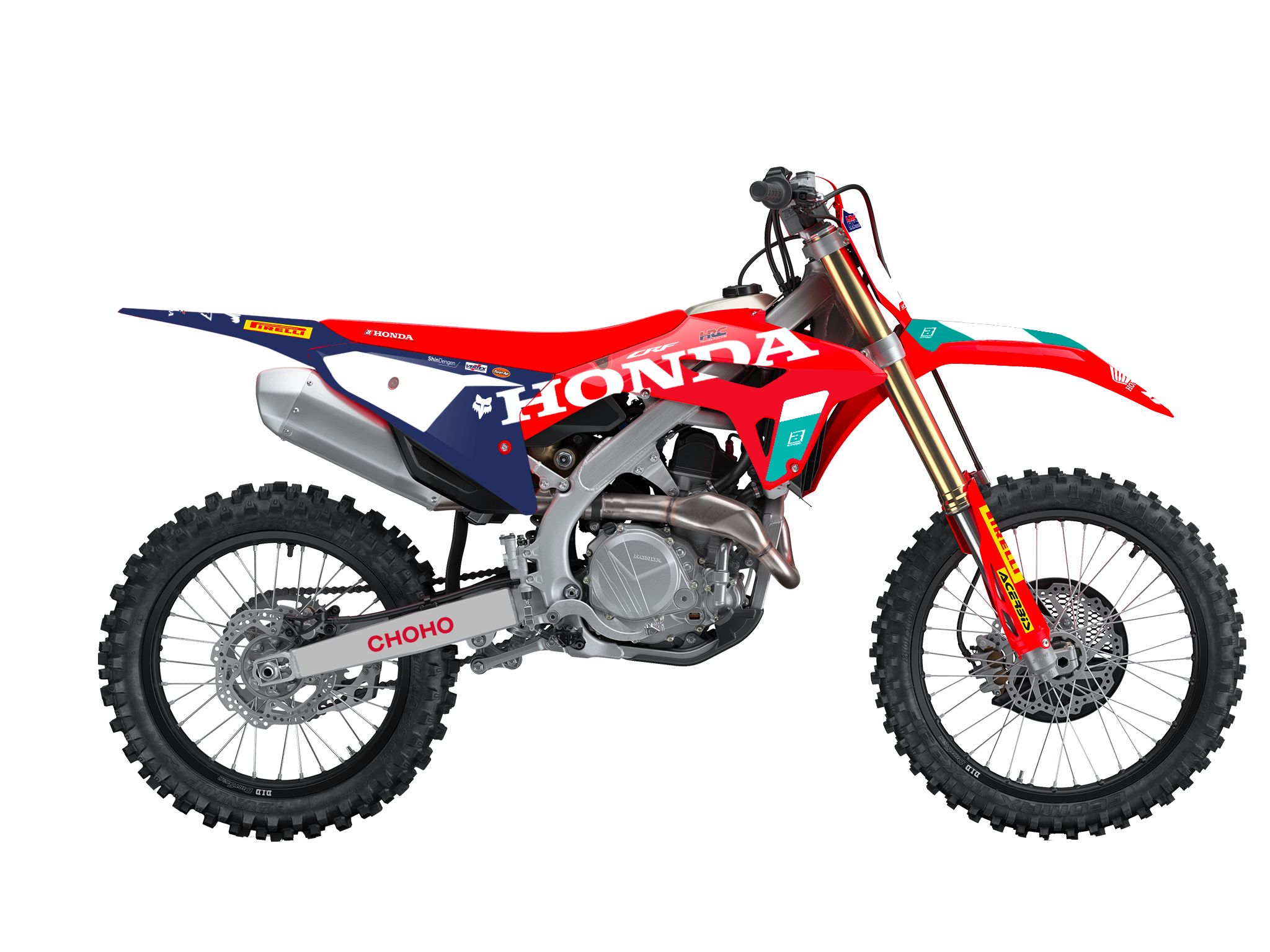 BLACKBIRD sada nálepek (polepů) HONDA CRF 250R '22-'24, CRF 450R '21-'24 REPLICA TEAM HRC 25 HONDA
