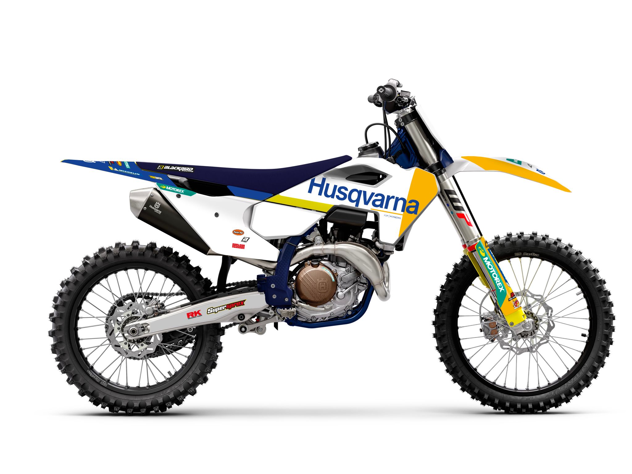BLACKBIRD sada nálepek (polepů) HUSQVARNA FC/TC '23-'24 (FC/TC ALL MODELS '23-'24) REPLICA HUSQVARNA FACTORY MXGP 26