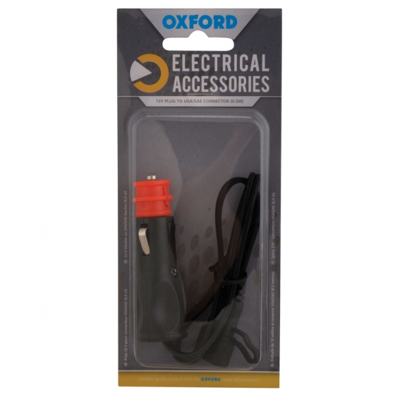OXFORD kabel pro 12V zásuvku zapalovače cigaret výstup USA/SAE 0,5M (EL)