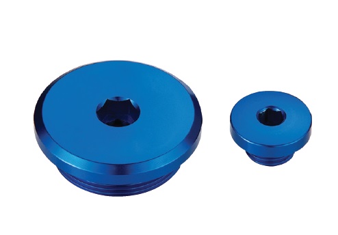 ACCEL servisní víčka motoru YAMAHA YZF 450 10-22, YZF 250 10-23, WR250F 15-22, WR450F 16-22 barva světle modrá