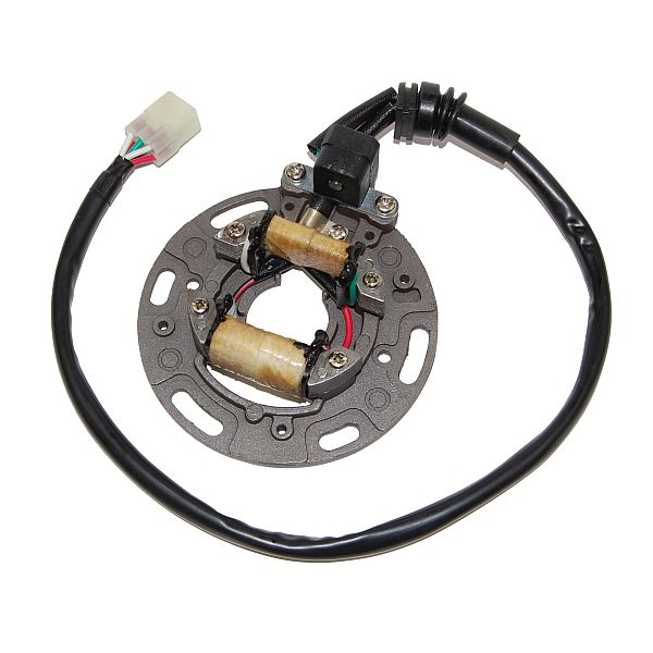 ELECTROSPORT vinutí alternátoru (stator) KAWASAKI KX 125 95-97 (s plotnou i KABLAMI)