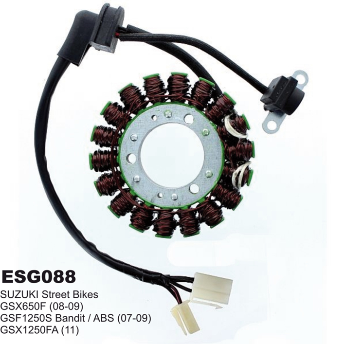 ELECTROSPORT vinutí alternátoru (stator) SUZUKI GSF 650 07-08, GSF 1250 07-09, GSX 650F 08-09, GSX 1250F 11