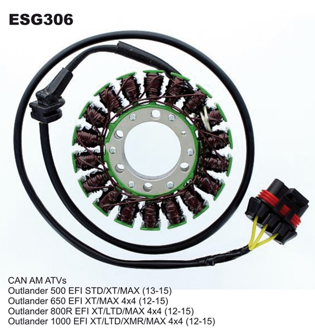 ELECTROSPORT vinutí alternátoru (stator) CAN-AM OUTLANDER 500 (13-15), 650 (12-15), 800/850 (12-16), 1000 (12-16), RENEGADE 800 (12-13), 1000 (12-1