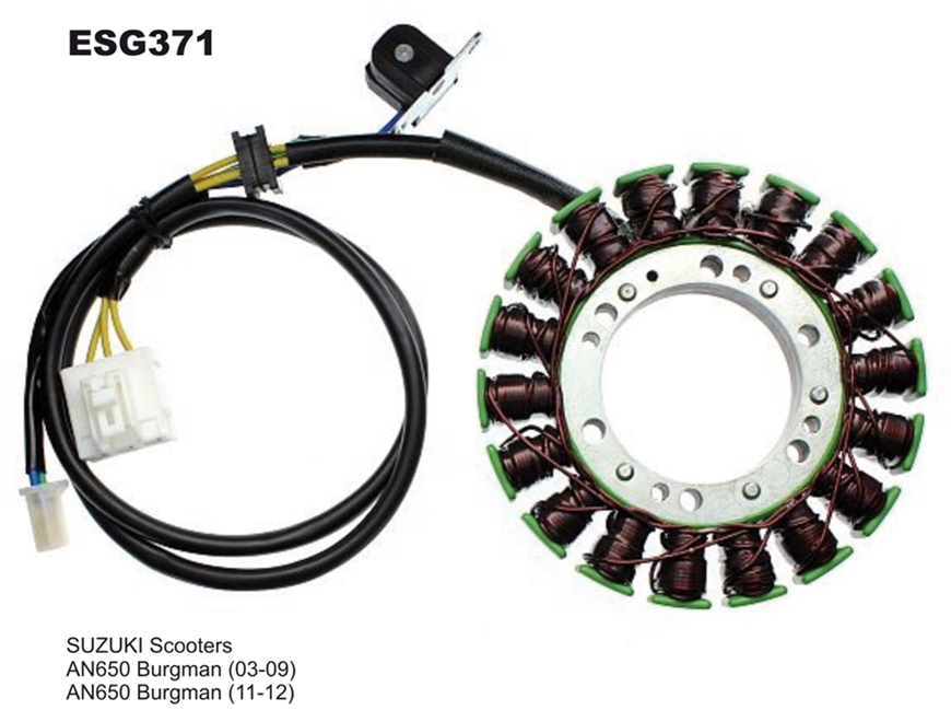 ELECTROSPORT vinutí alternátoru (stator) SUZUKI AN 650 BURGMAN (03-12)