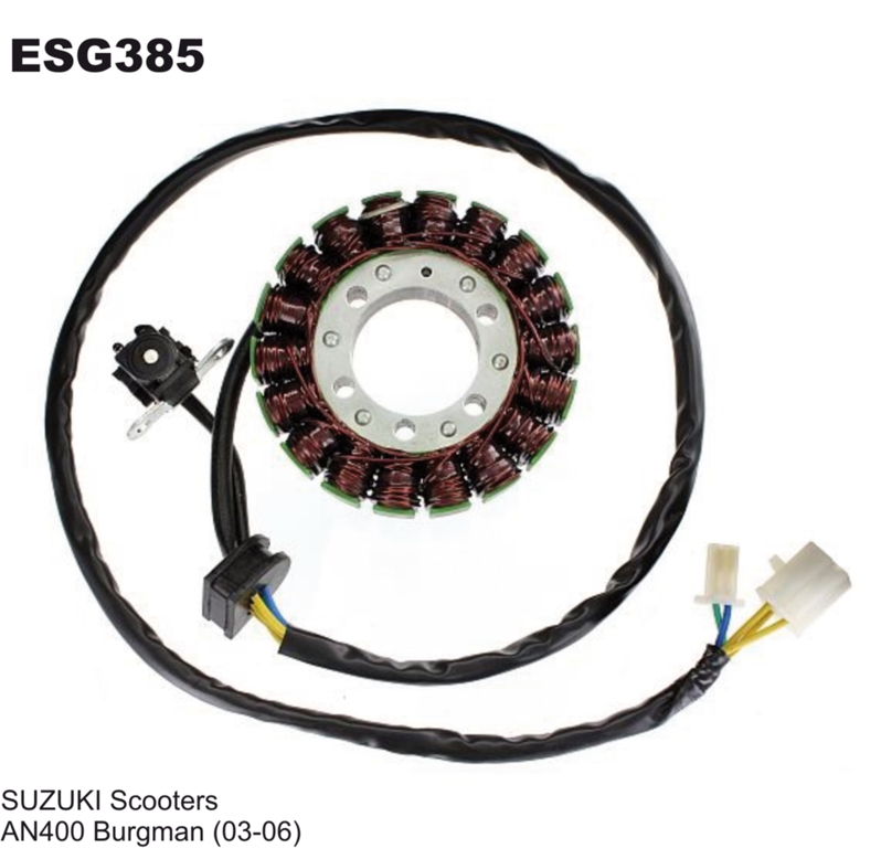 ELECTROSPORT vinutí alternátoru (stator) SUZUKI AN 400 BURGMAN (03-06)