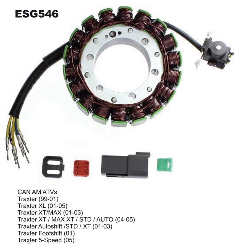 ELECTROSPORT vinutí alternátoru (stator) CAM AM TRAXTER 500 (99-05) (420296321)