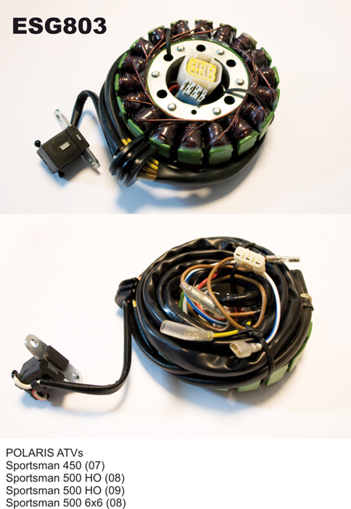 ELECTROSPORT alternator winding (stator) polaris sportsman 450/500 (07-09) (ESG803)