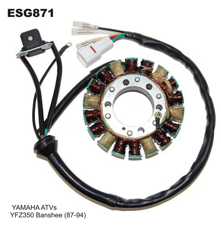 ELECTROSPORT vinutí alternátoru (stator) YAMAHA YFZ 350 BANSHEE (87-94)
