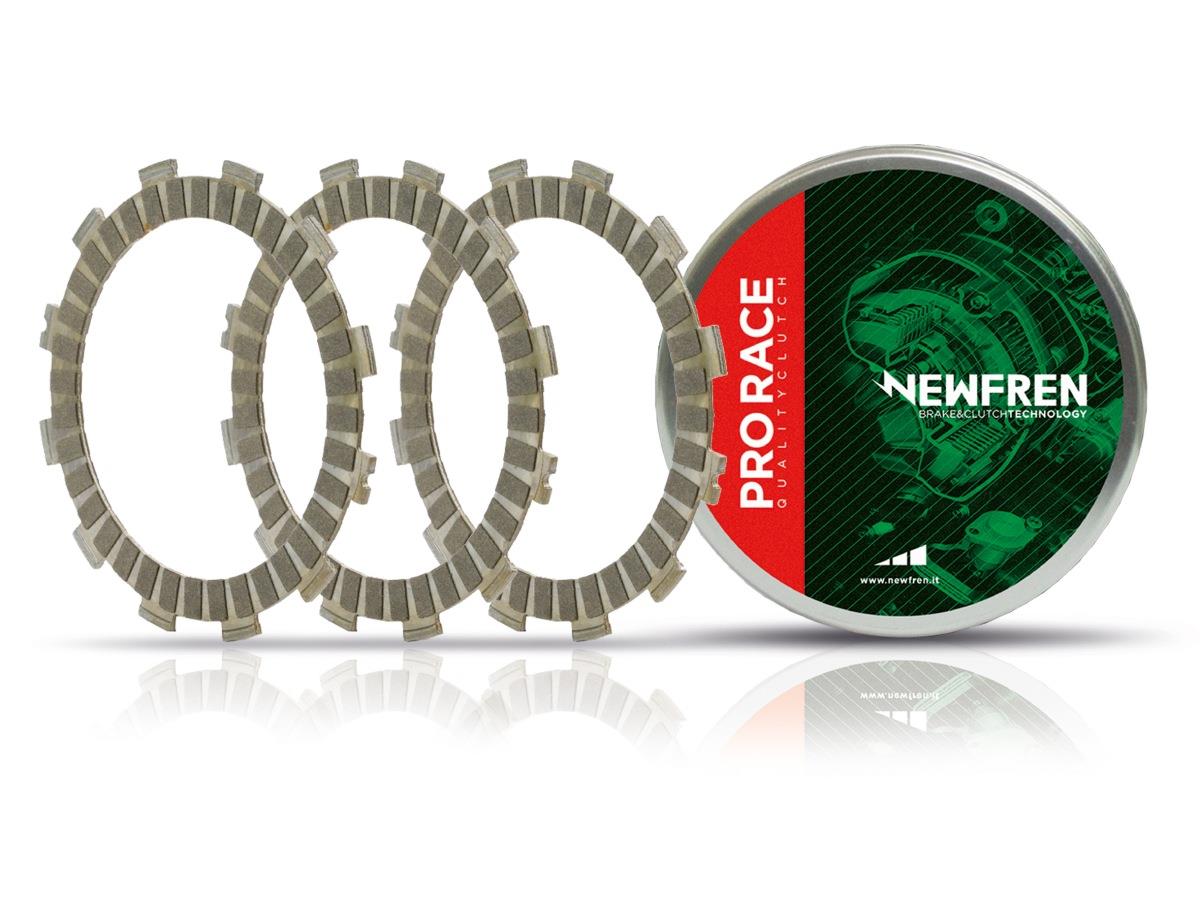 NEWFREN spojkové kotouče PRO závodní GAS GAS 200/250/300 EC/MC/MX 2T 97-19; FSE/FSR 400/450/515 03-09; RIEJU MR 200/250/300 22-23; SHERCO SE 250/300R FACTORY 20-23