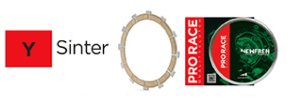 NEWFREN clutch plates KTM GS 350/390/420/495 80-; MC 390 80-; MX 495 82-83 (F.1458Y) sintered