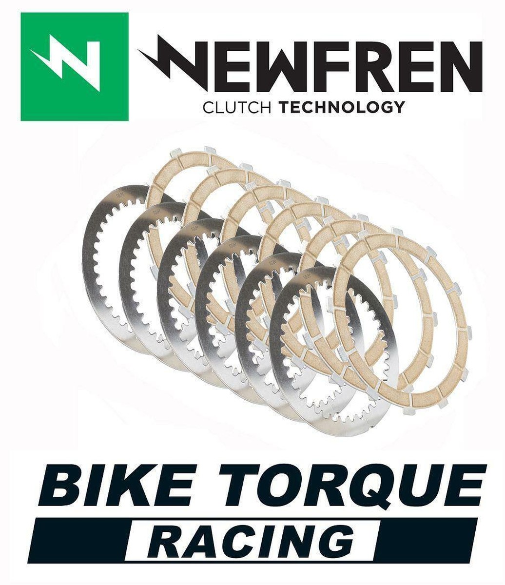 NEWFREN clutch plates with spacers KTM GS 125 74-82; MX 125 74-83; GS 250 85-87; MC 250 74-83; MX 250 74-83; MC 340 74-83; BAJA 250 86; ENDURO 250 89 (sintered)