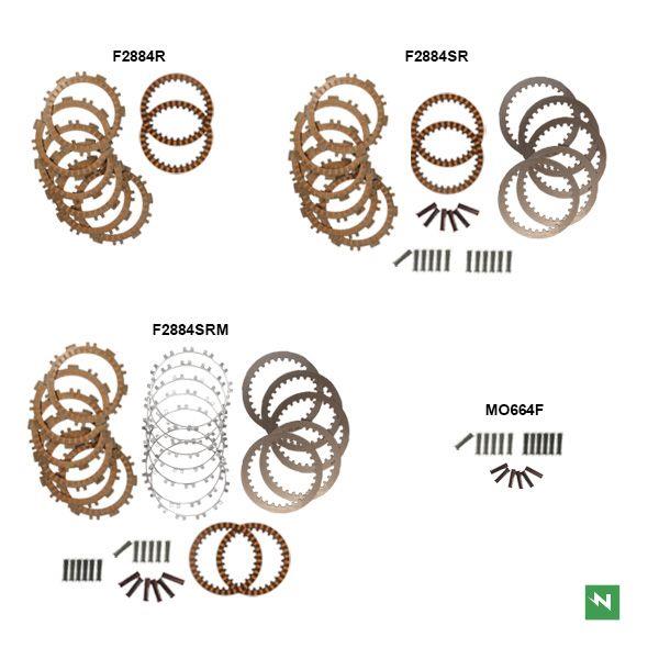 NEWFREN spojkové kotouče s distančními podložkami závodní YAMAHA XP 530 T-MAX 12-19; XP 560 T-MAX 20-25; KYMCO AK 550 17-25 (NEWFREN spojkové kotouče)