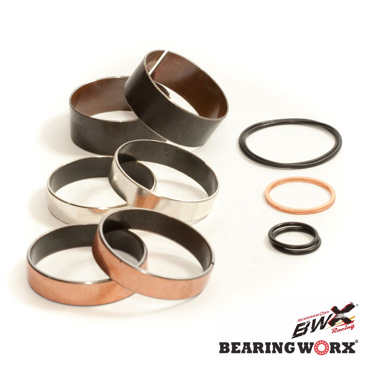 BEARING WORX sada pouzder přední vidlice KTM SX 125/200/250/450/525 03-04, EXC 125/200/250/450/525 03-04, EXC 300 03-05 (38-6077) (BEARING WORX sada)