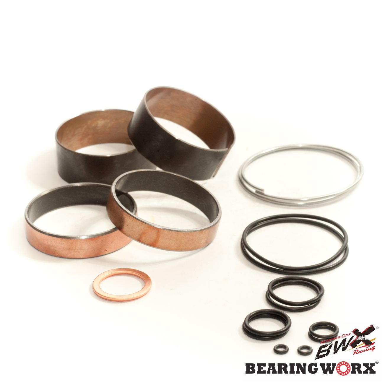 BEARING WORX sada pouzder přední vidlice KTM SX 125 13-14, SXF 250/350 12-14, EXCF 250/350/450 (38-6082) (BEARING WORX sada pouzder přední vidlice)
