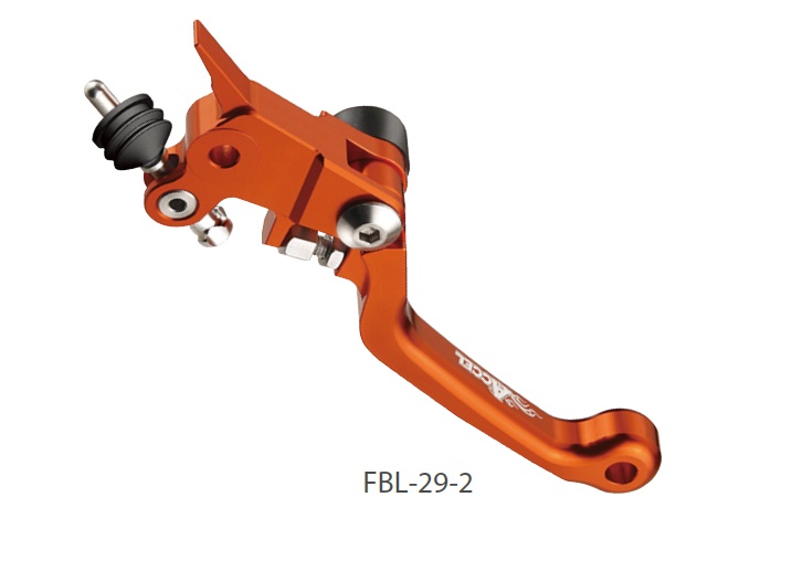 ACCEL výklopná brzdová páčka KTM SX 85 13, FREERIDE 350 13 (70013002000) barva oranžová (ACCEL výklopná brzdová páčka KTM SX 85 13, FREERIDE 350 13)