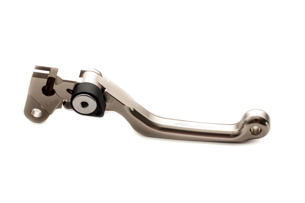 ACCEL výklopná spojková páčka HONDA CR 125/250 92-07 CRF 450 02-03 barva titanová
