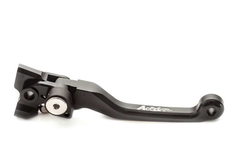 ACCEL výklopná spojková páka KTM SX/SXF/EXC 07-18 (pumpa BREMBO) barva černá (EASY PULL - lehká spojka)