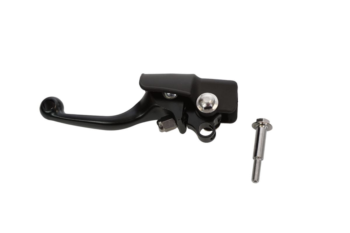ACCEL výklopná spojková páčka s krytkou proti prachu KAWASAKI KXF 250 21-23, KXF 450 19-23, KX 450 X 22-23 (13236-0813) barva černá