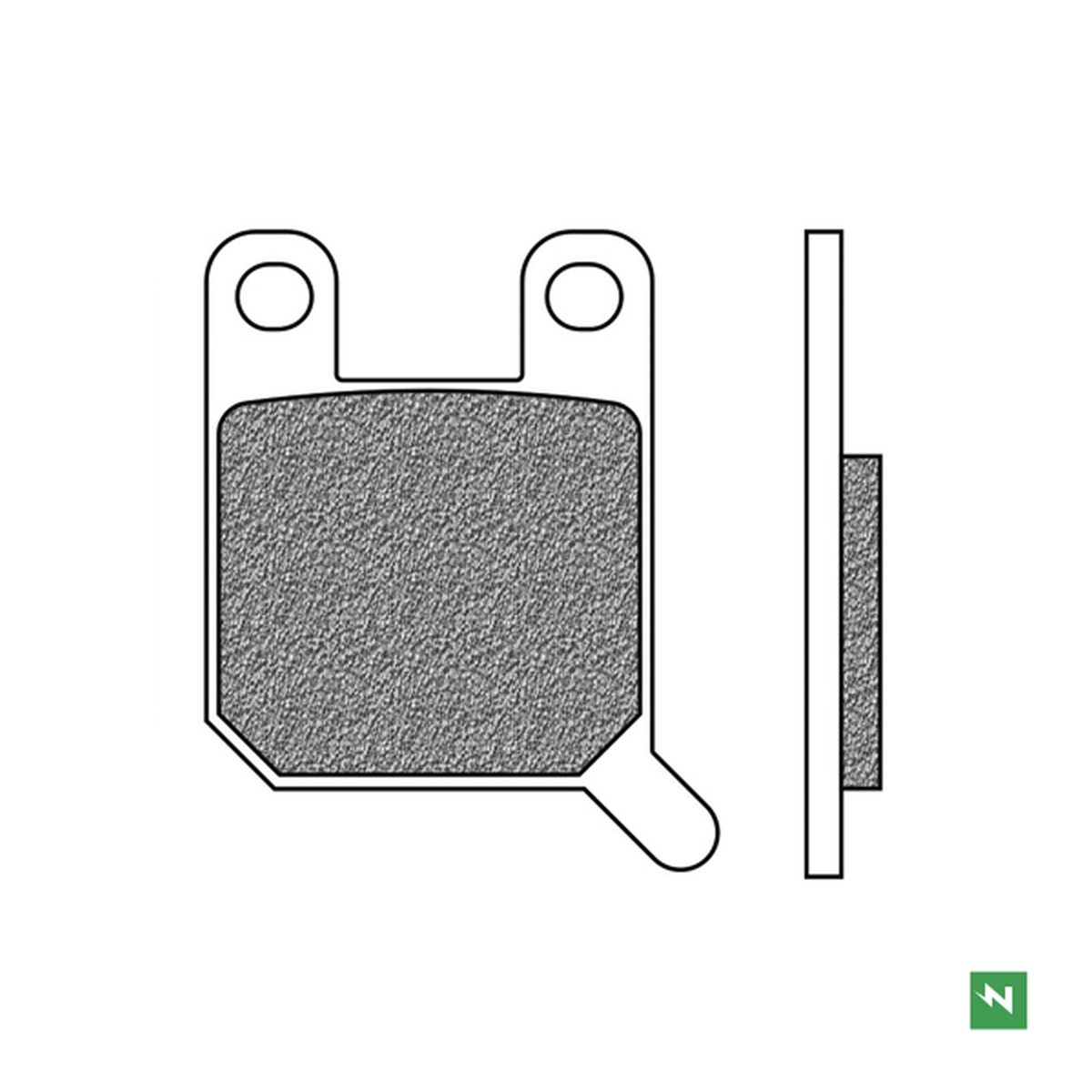 NEWFREN brzdové destičky zadní KH108 APRILIA RS4 125 11-16, KTM SX 60/65 98-00, SUZUKI AY 50 KATANA 97-06, YAMAHA TZR 50 03-12 (NEWFREN brzdové)