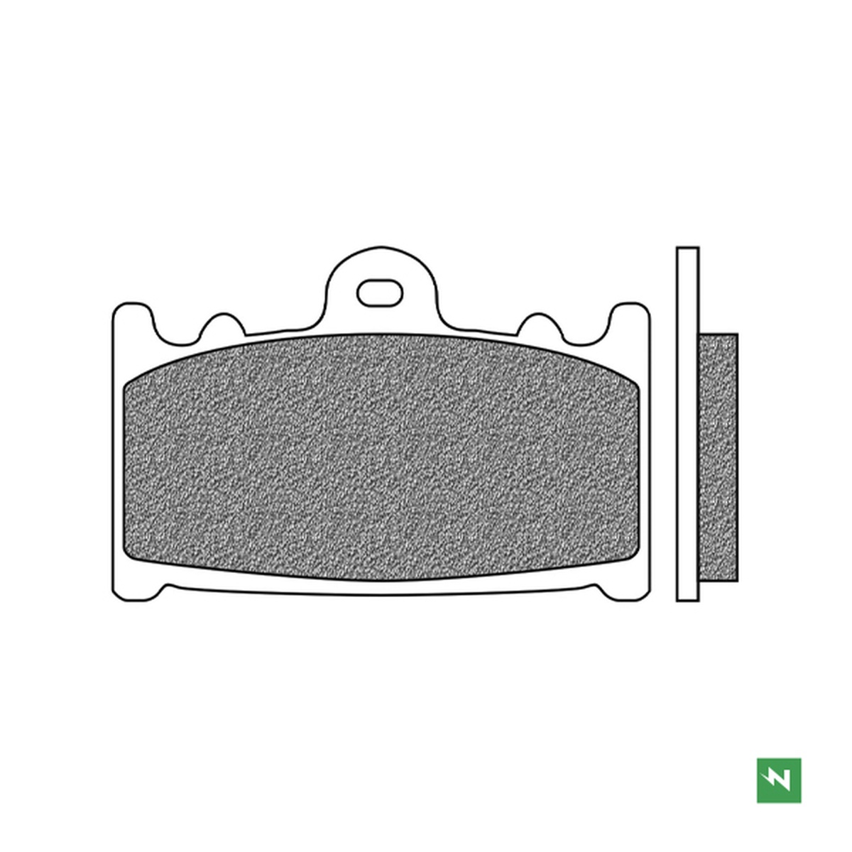 NEWFREN brzdové destičky přední KH158 (TOURING organické)