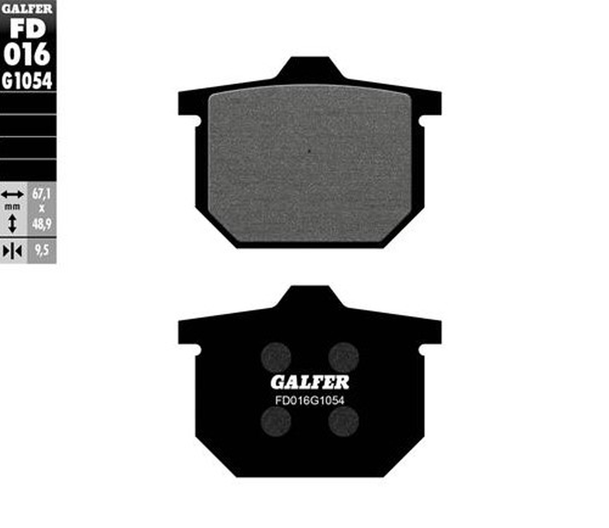 GALFER brake pads KH029 SEMI-METALLIC (FD016G1054)