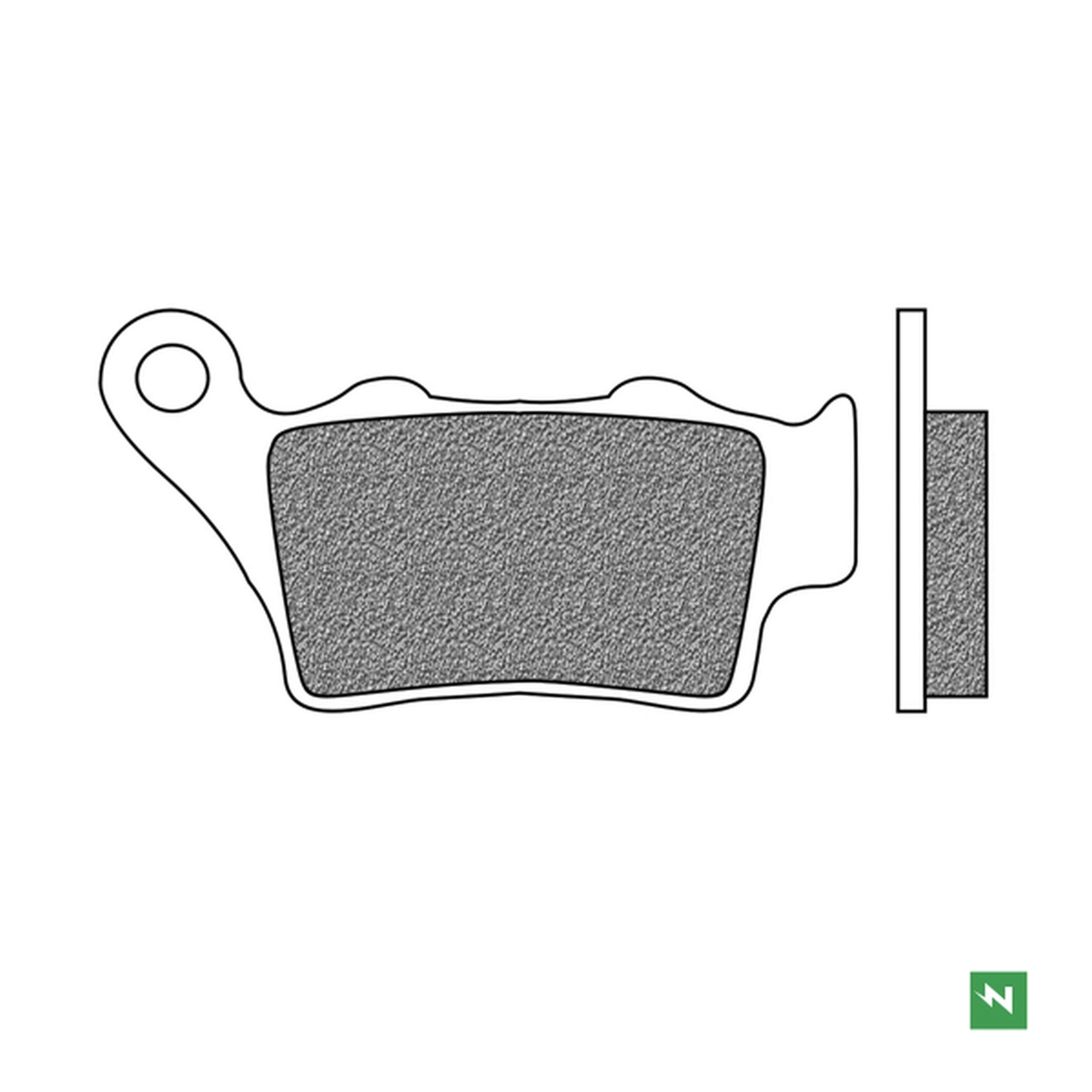NEWFREN brake pads REARKH208 / 213 (touring sintered) (FD0206TS1)
