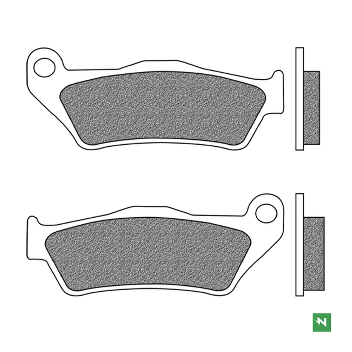 NEWFREN brake pads REARKH363 (touring sintered) (FD0229TS1)