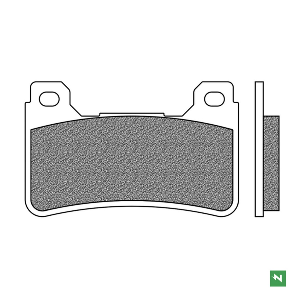 NEWFREN brake pads front KH390 (touring sintered) (FD0364TS1)