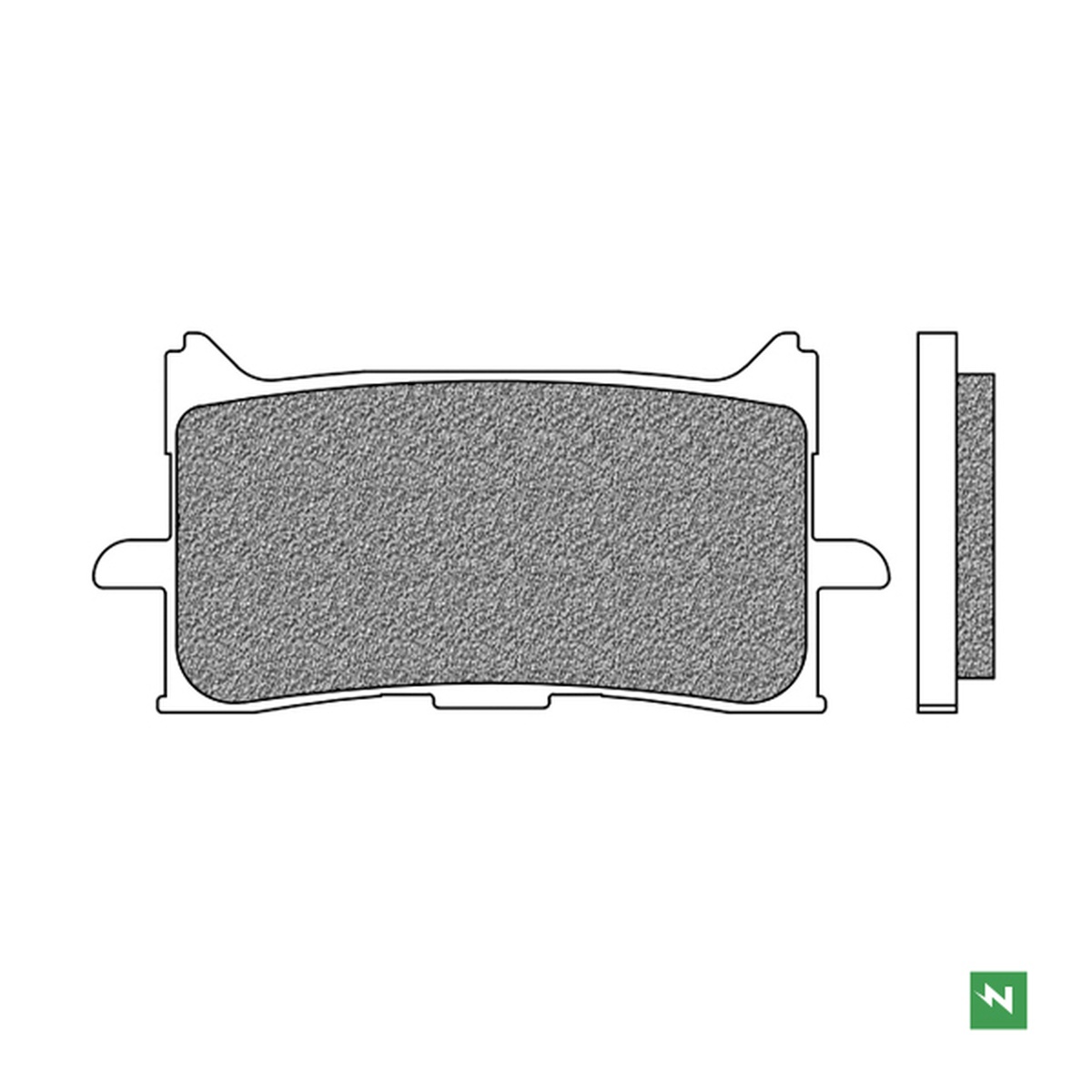 NEWFREN brake pads front KH679 (touring organic) (FD0521BT1)