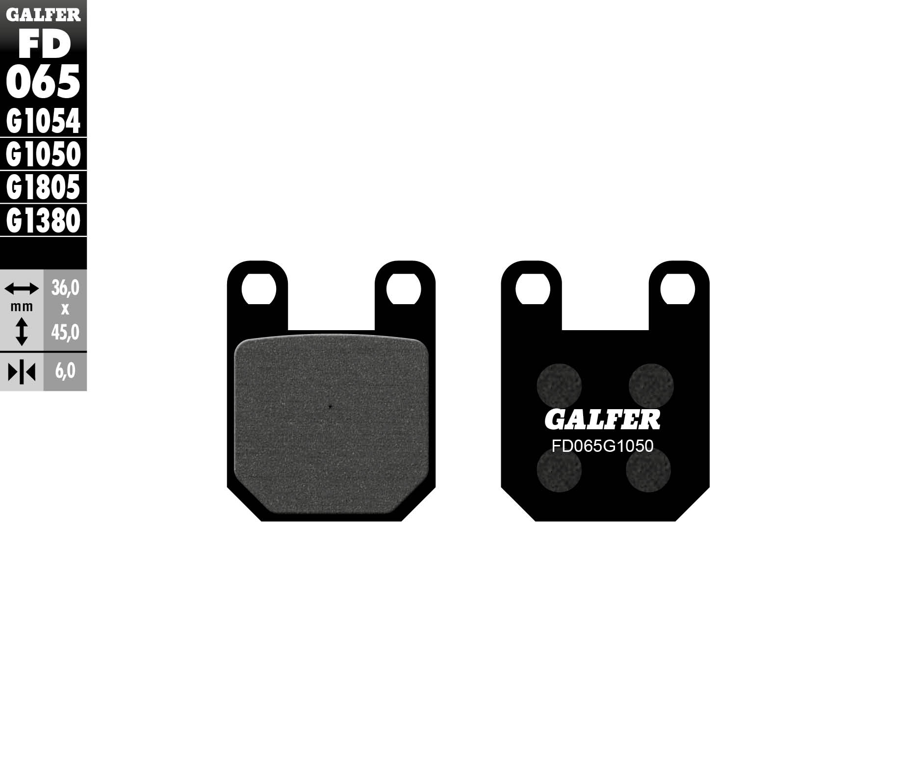 Brzdové destičky Galfer FD065G1050 (KH115)