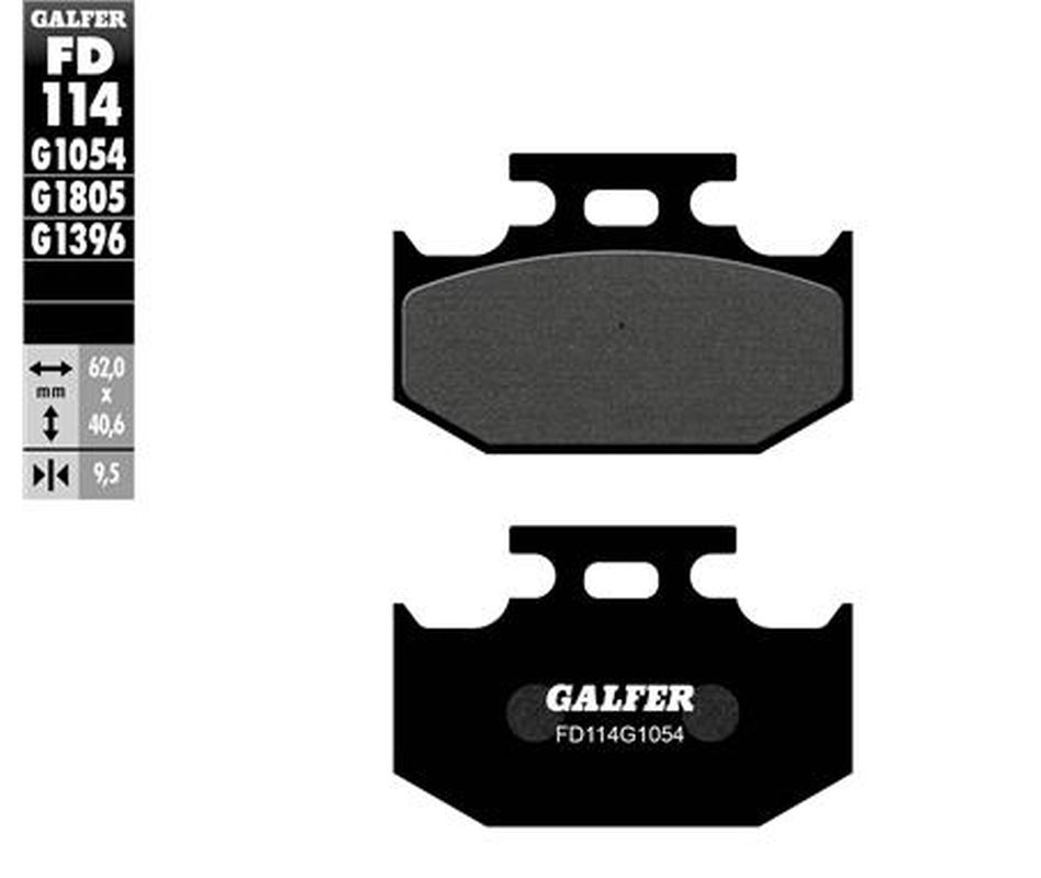 GALFER brzdové destičky KH152 polokovové