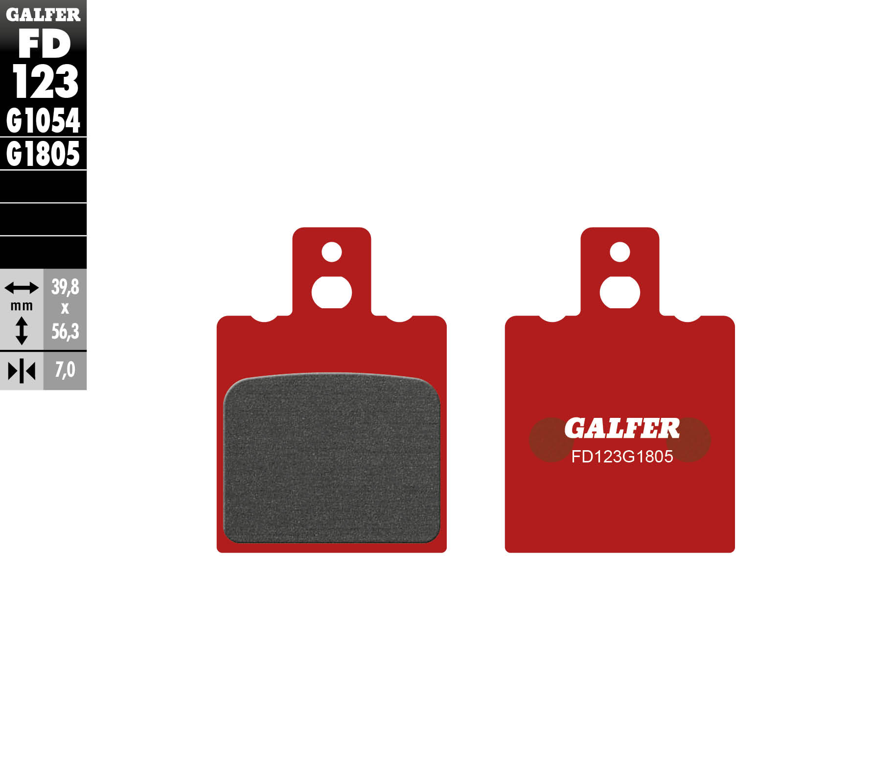 Brake pads GALFER FD123G1805