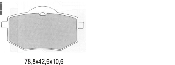 GALFER brzdové destičky KH136 polokovové