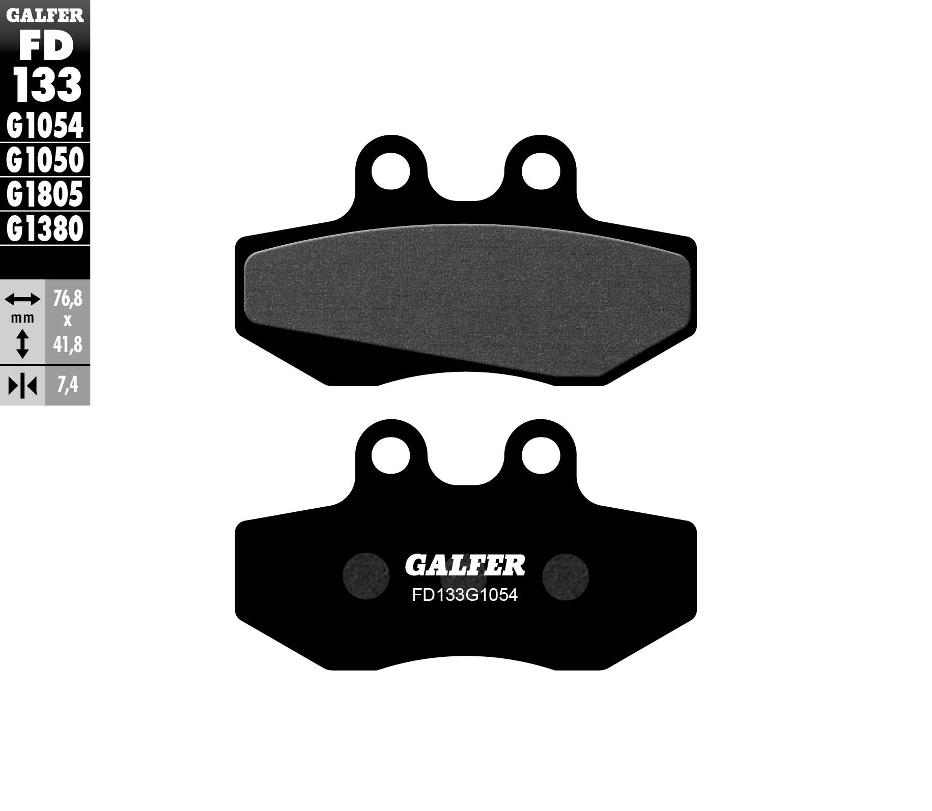 Brzdové destičky Galfer FD133G1054 (KH167)