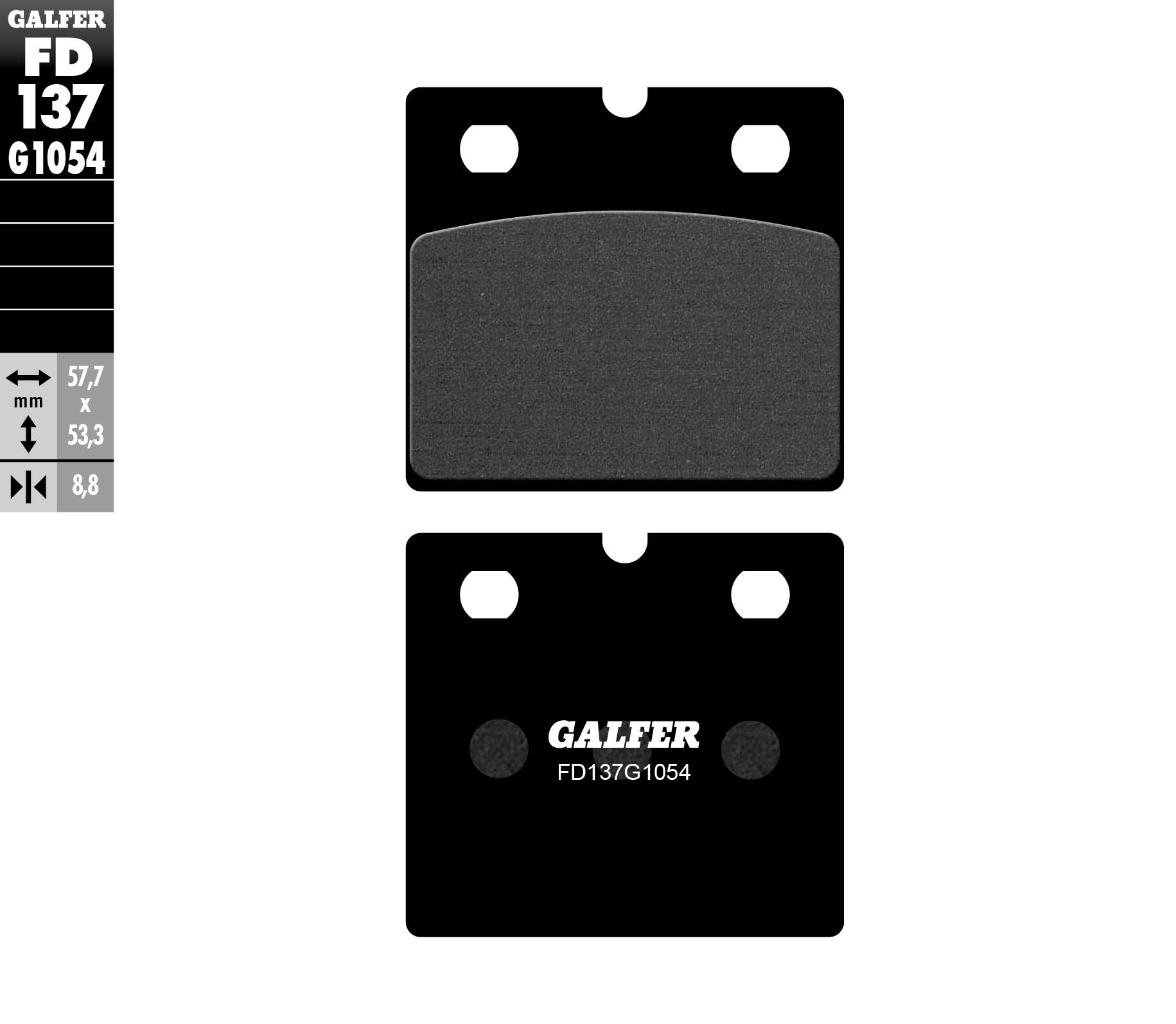 Brake pads GALFER FD137G1054 (KH171)
