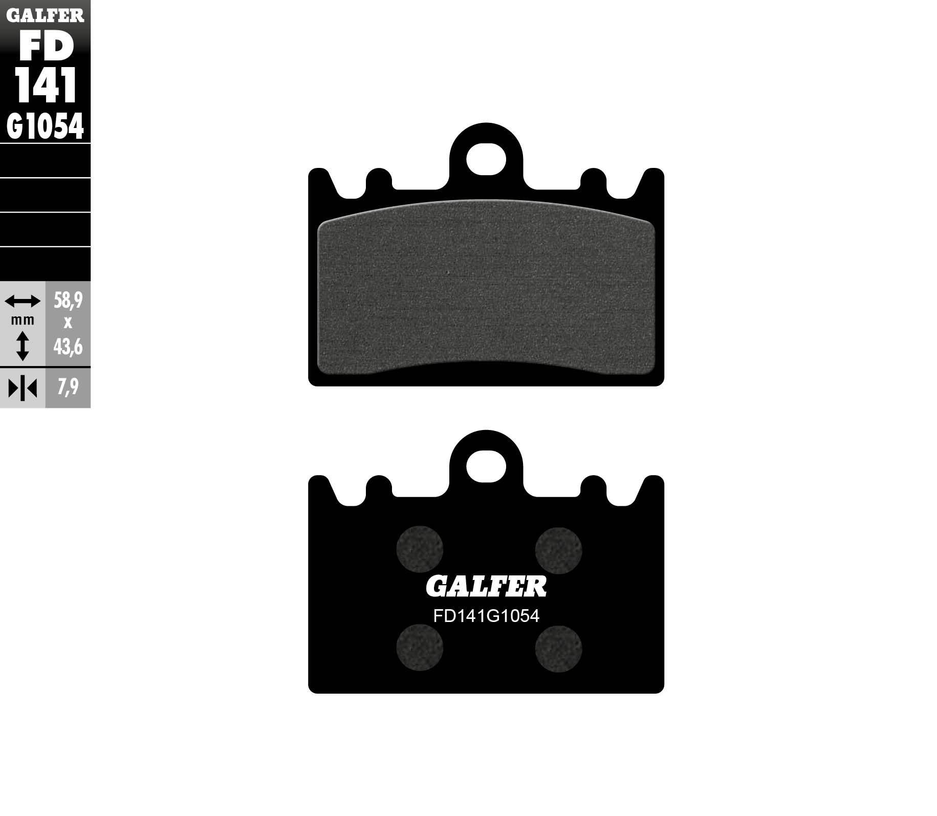 Brake pads GALFER FD141G1054 (KH180)