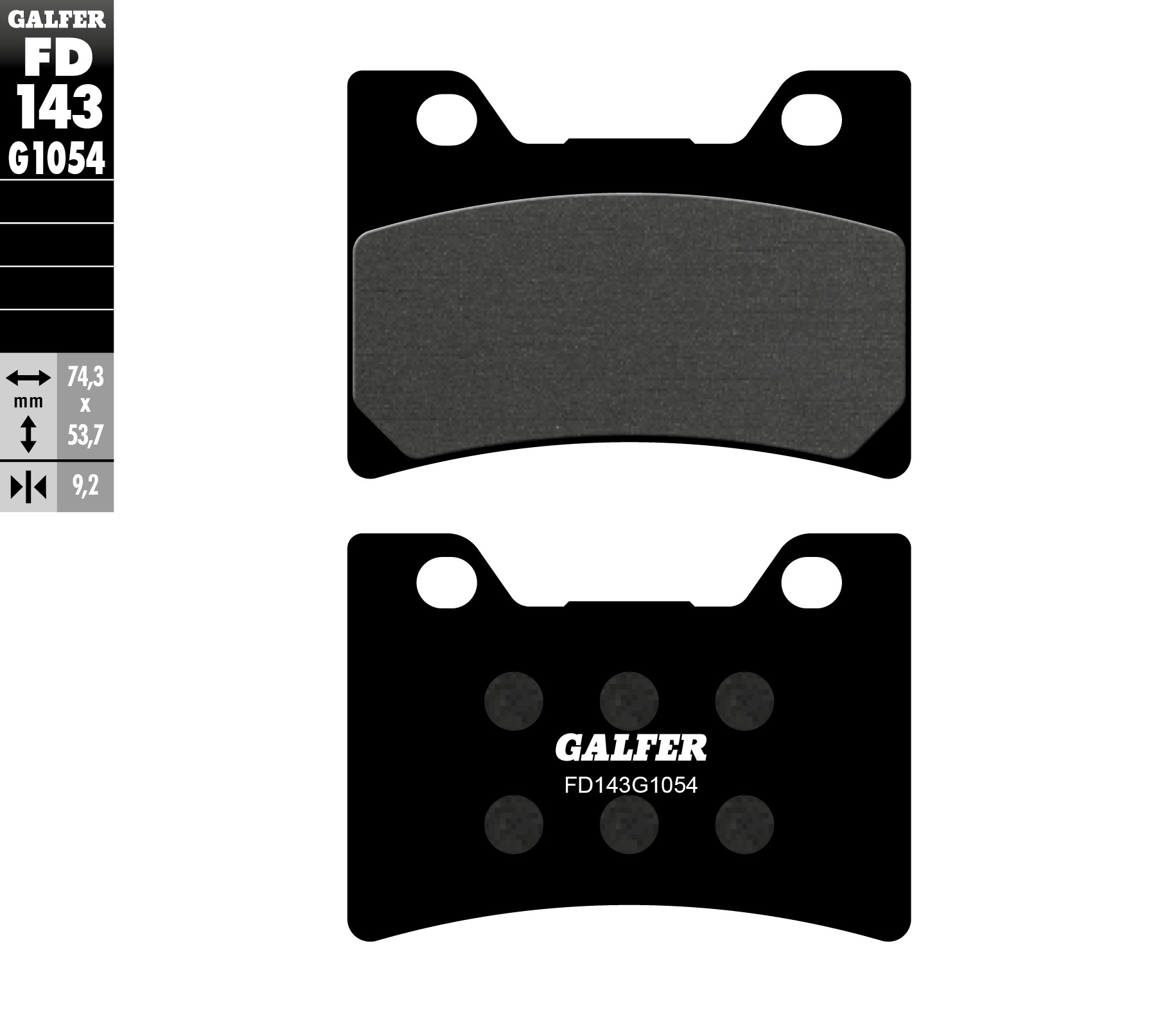 Brake pads GALFER FD143G1054 (KH182)