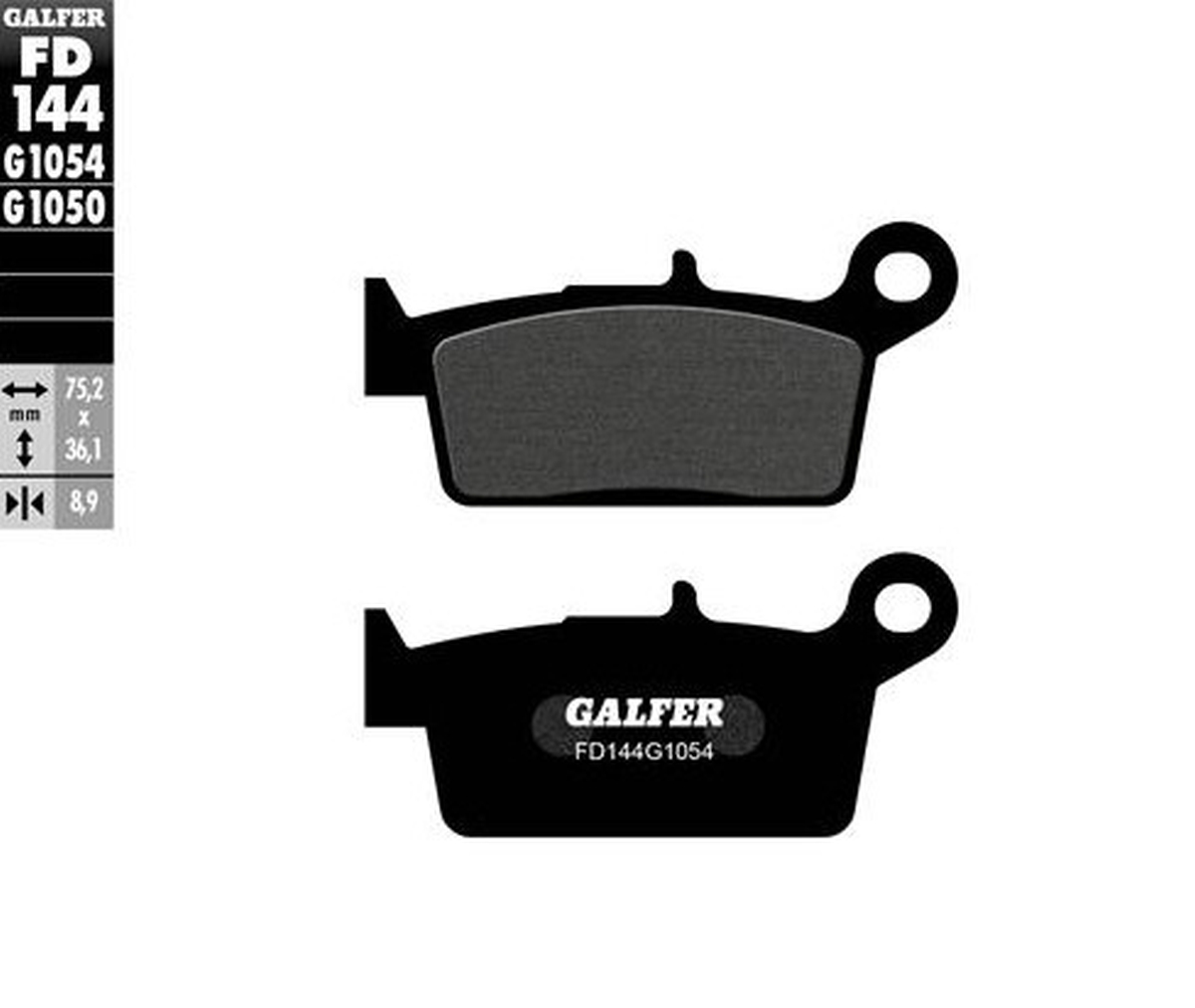 GALFER brzdové destičky KH131 polokovové (tloušťka 8,9mm)