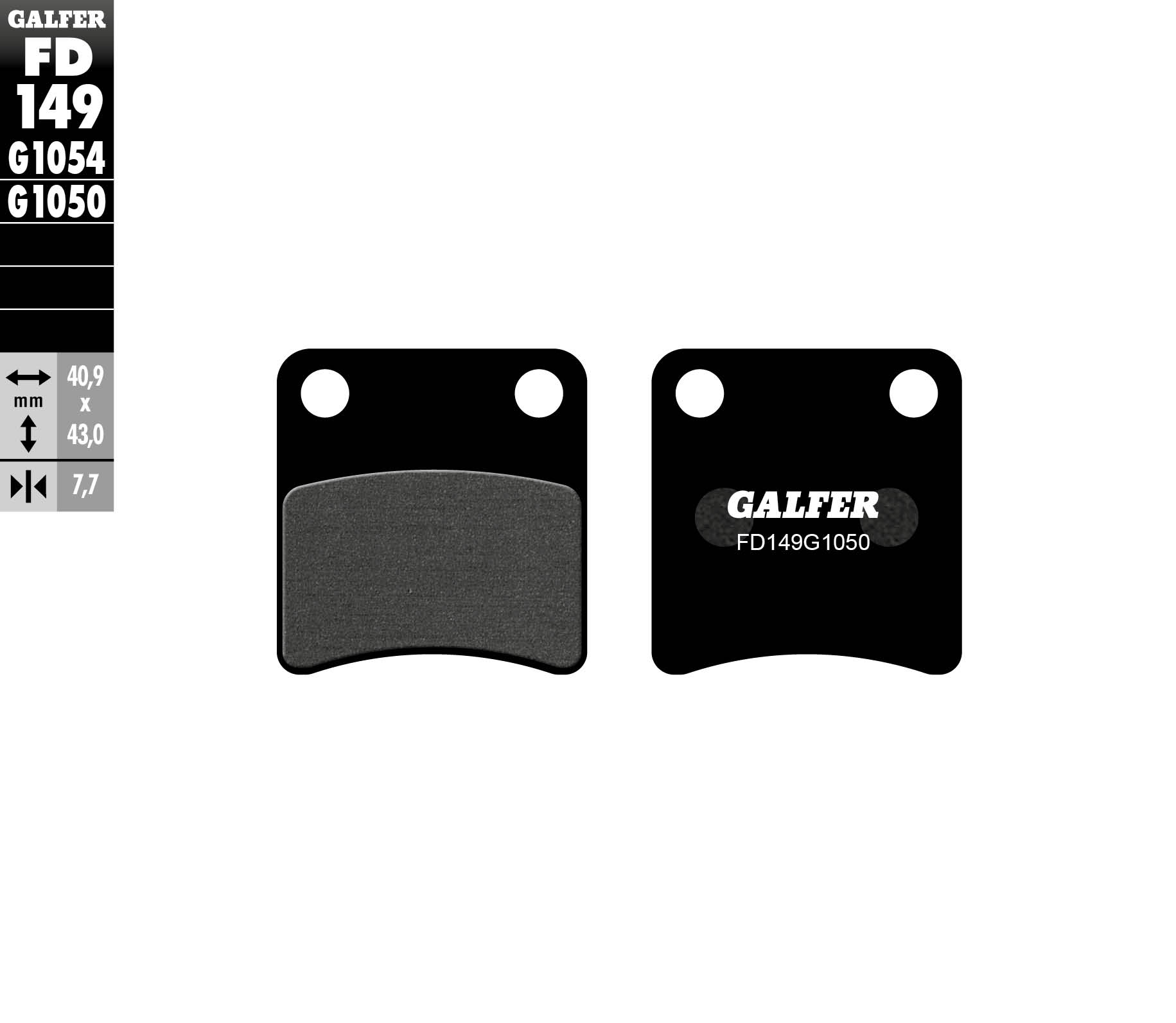 Brzdové destičky Galfer FD149G1050 (KH257)