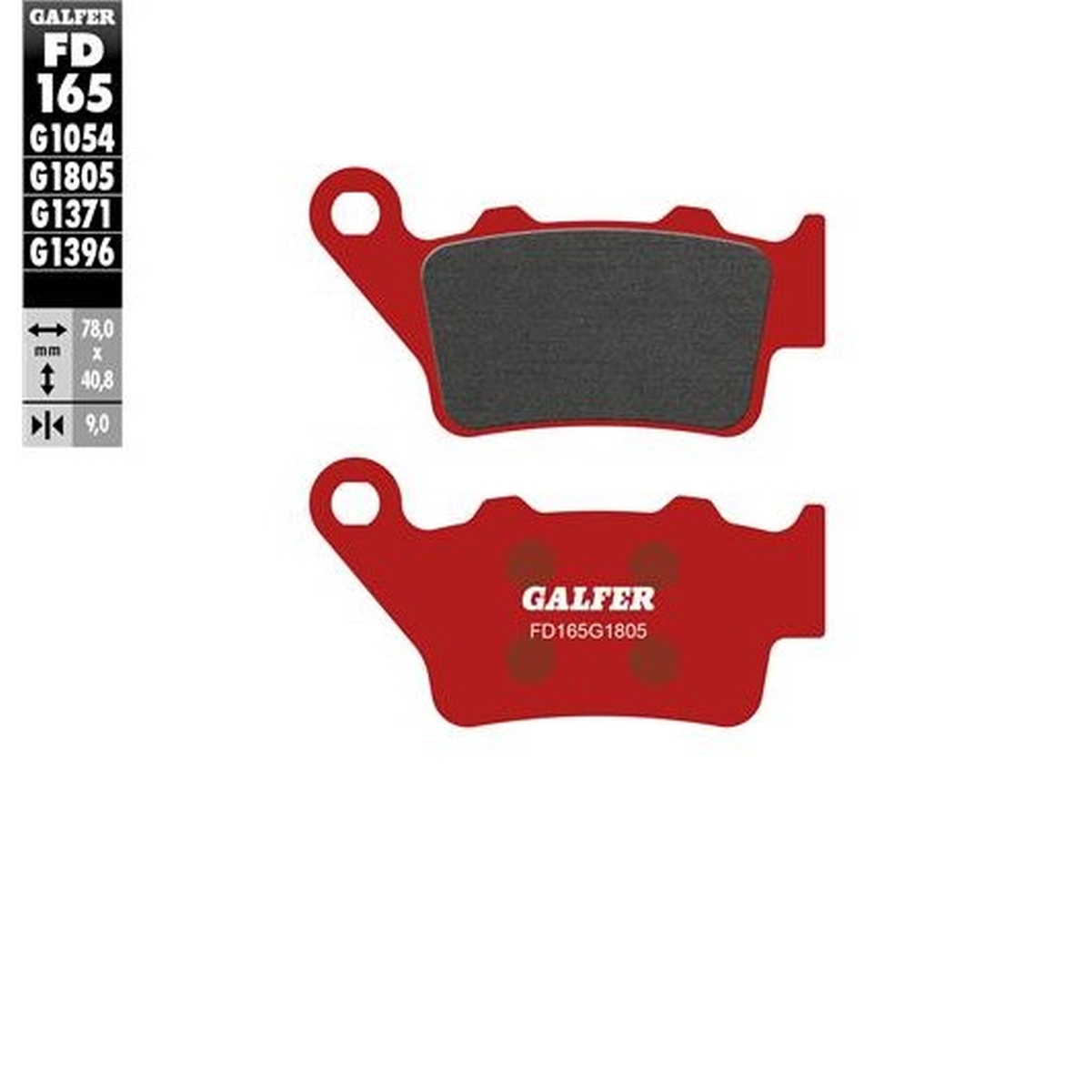 GALFER brake pads KH208 / KH213 SEMI-METALLIC (trial) (FD165G1805)