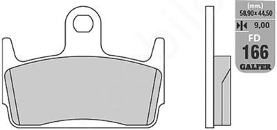 Brake pads GALFER FD166G1651 (KH234)