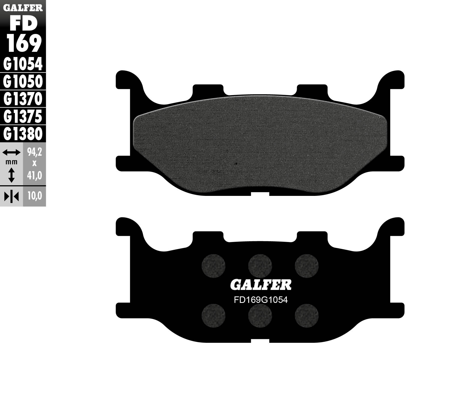 Brzdové destičky Galfer FD169G1054 (KH199)