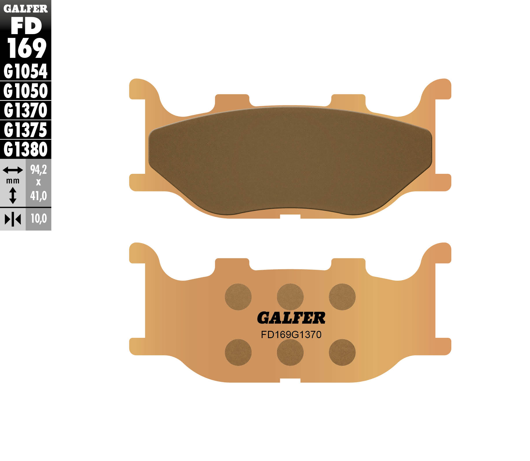 Brake pads GALFER FD169G1370 (KH199)