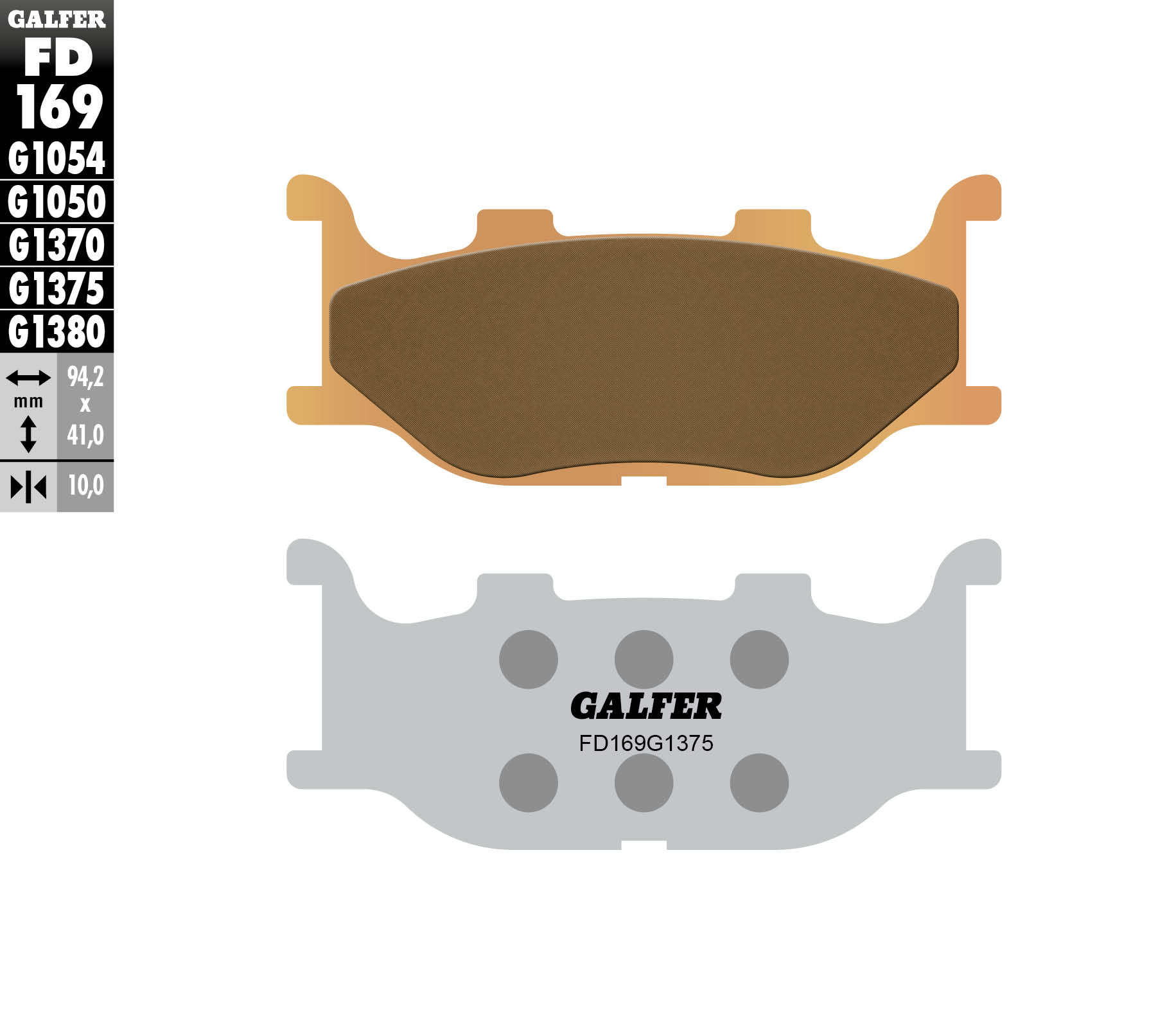 Brake pads GALFER FD169G1375 (KH199)