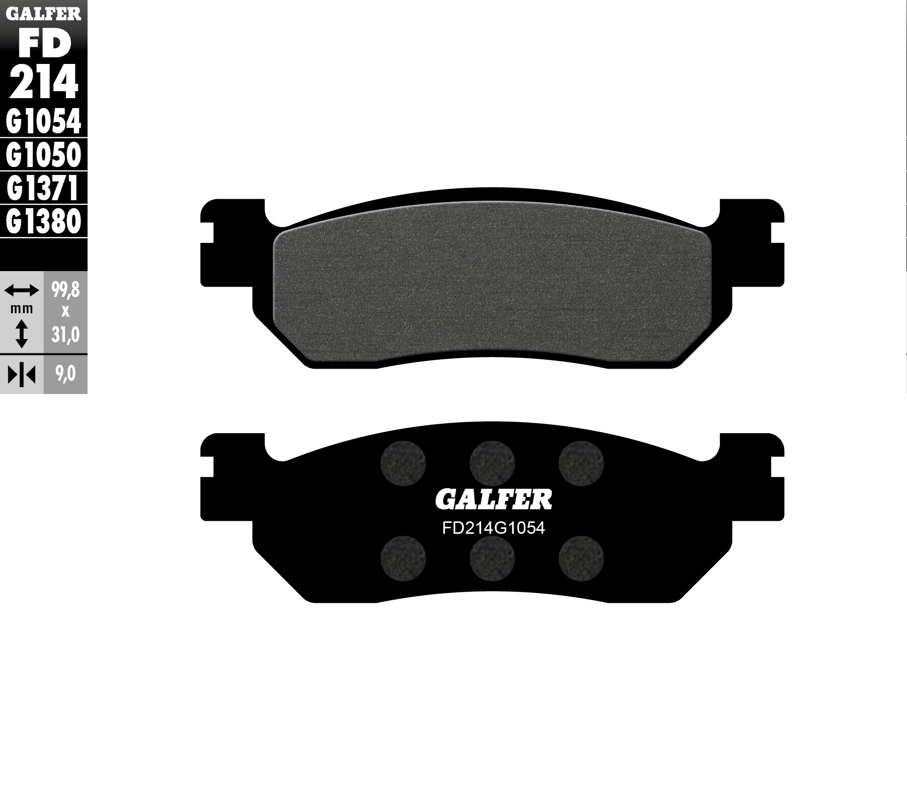 Brake pads GALFER FD214G1054 (KH275)