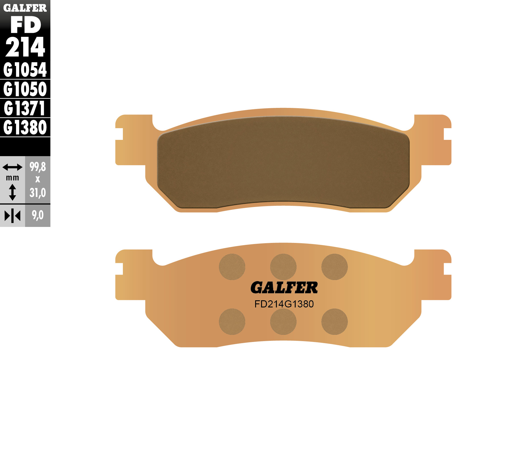 Brake pads GALFER FD214G1380 (KH275)