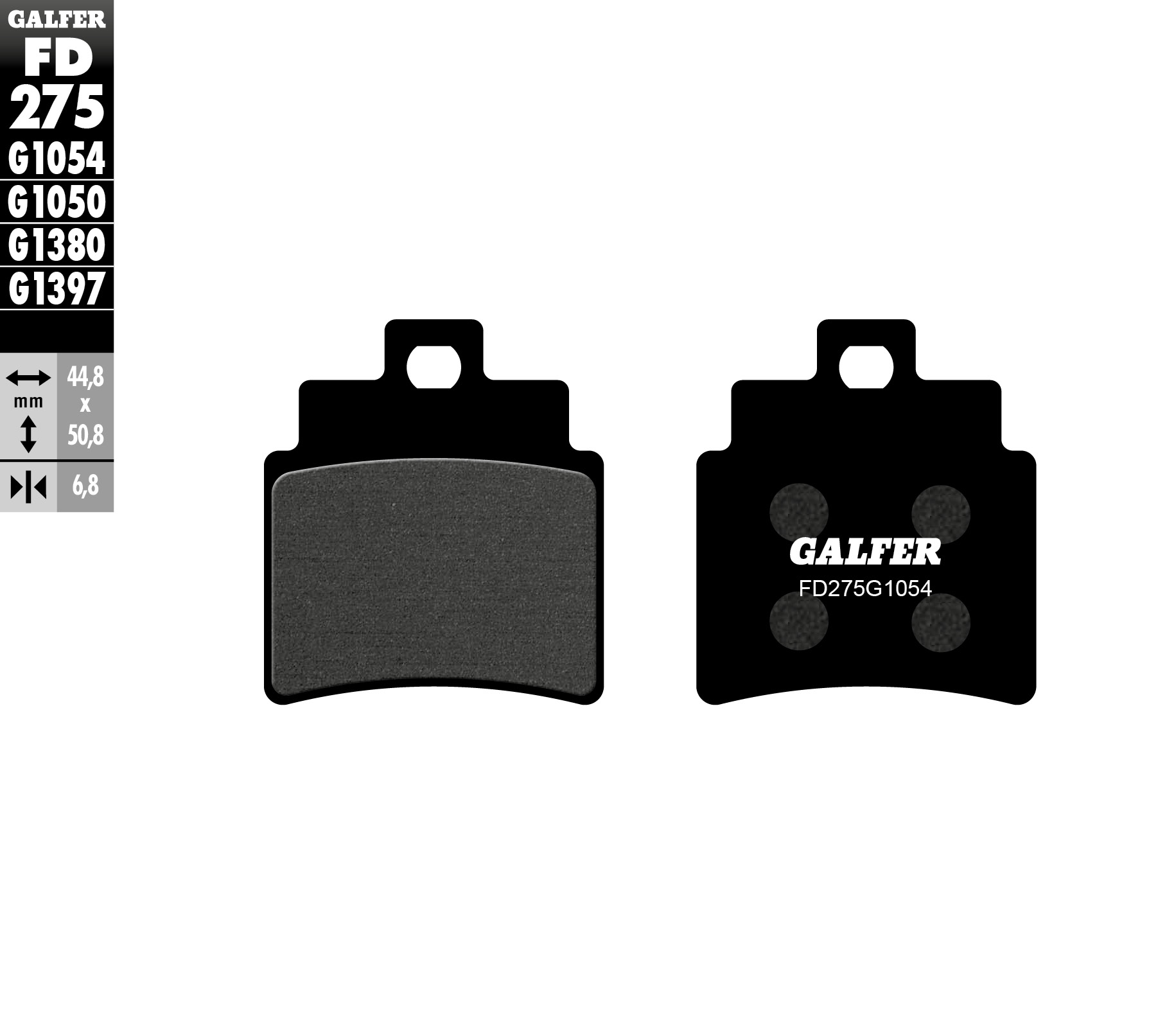 Brzdové destičky Galfer FD275G1054 (KH355)