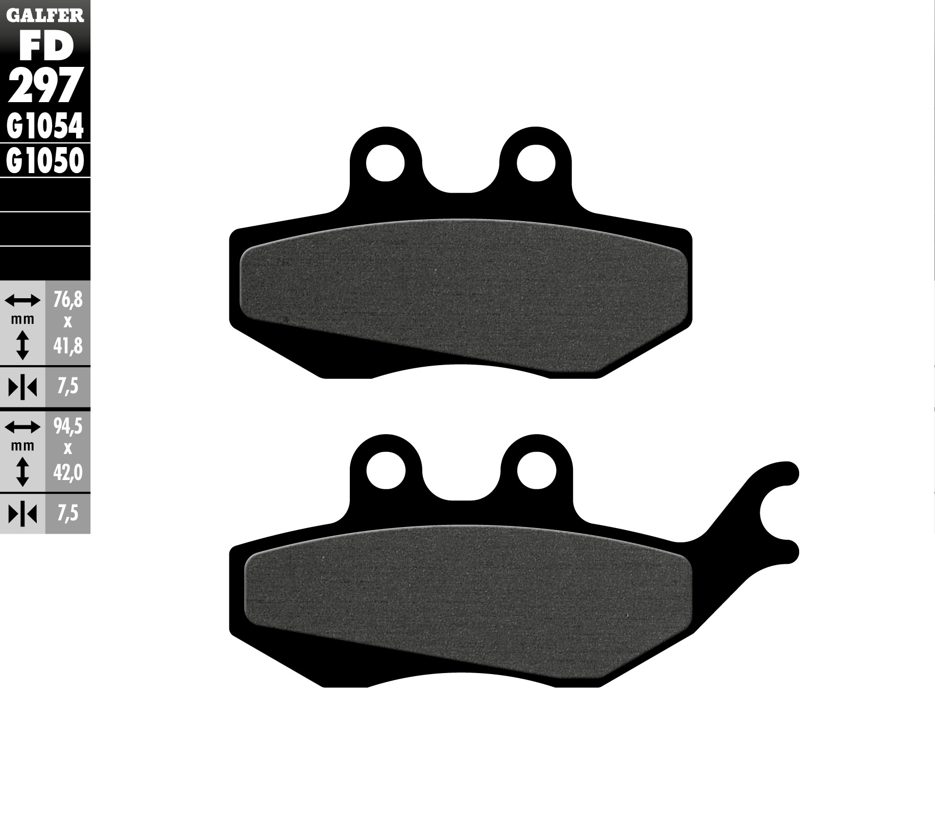 Brake pads GALFER FD297G1054 (KH374)